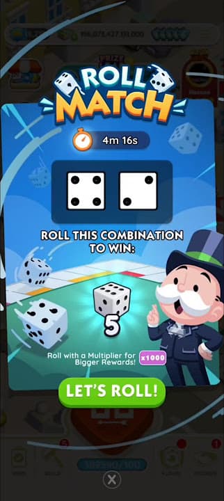 Roll match events