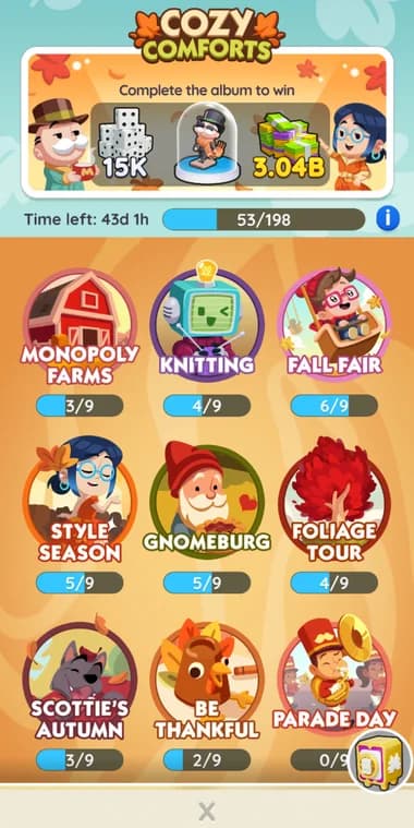 Monopoly Go Sticker Albums