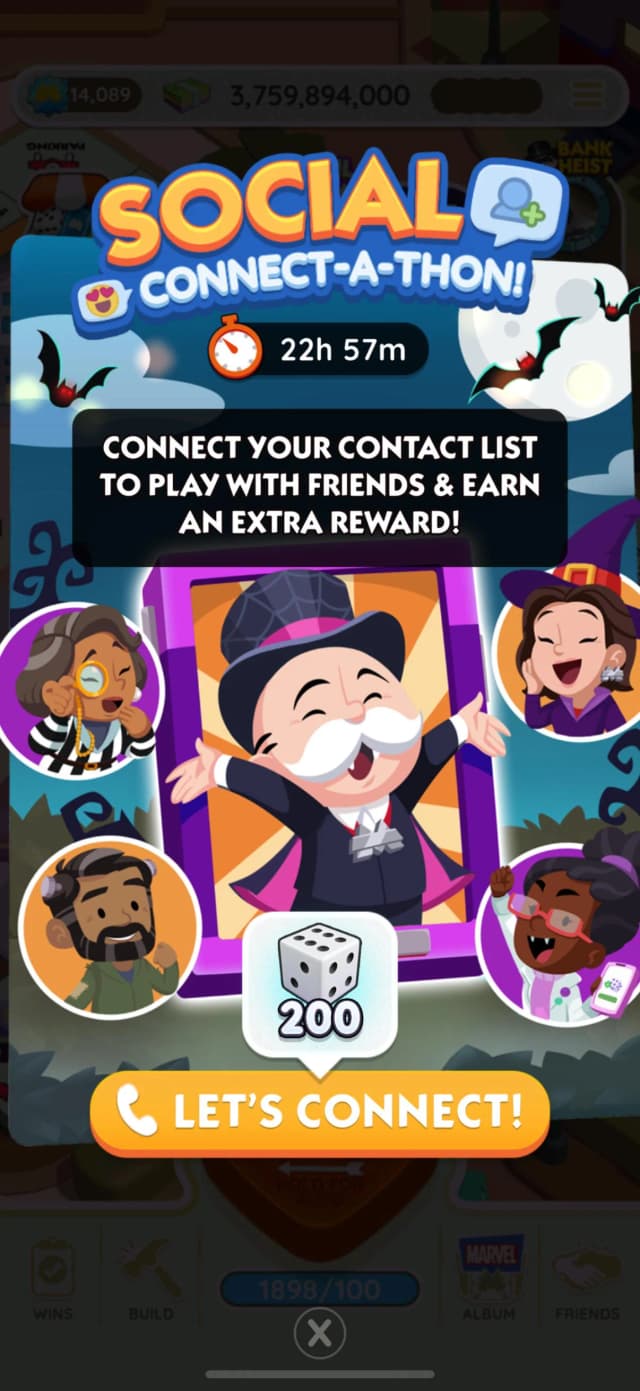 Monopoly Go Connect-A-Thon