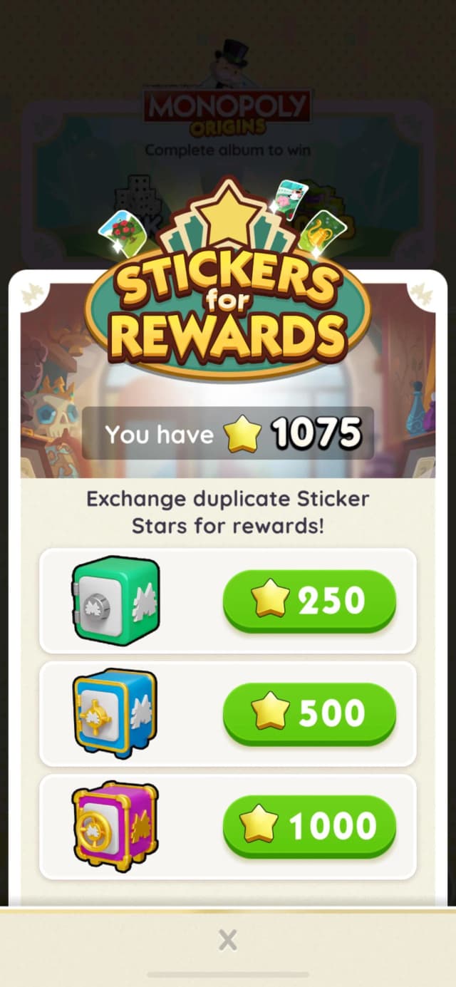 Monopoly Go Duplicate Stickers Vault